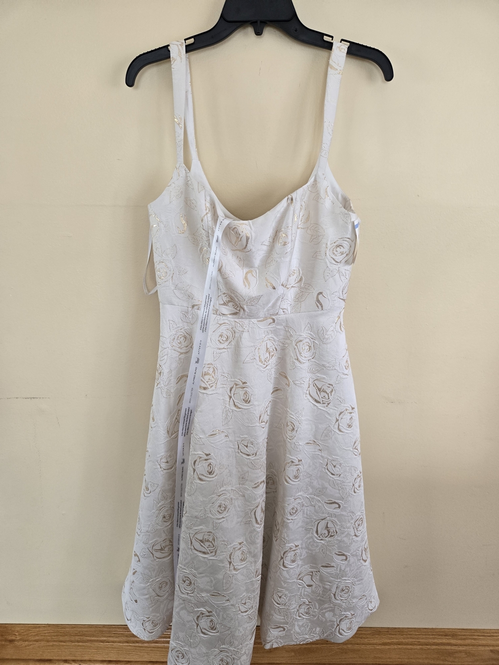 Dessy Collection Ivory Floral Mini Dress